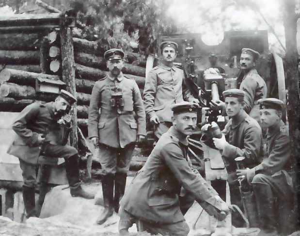 Artilleurs allemands en Champagne