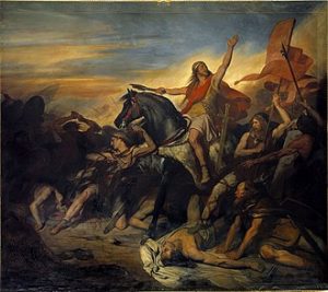 Bataille de Tolbiac par Ary Scheffer