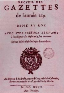 Recueil des Gazettes de l'année 1631