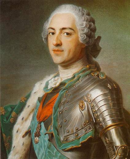 Louis XV, pastel de Maurice Quentin de La Tour – Musée du Louvre.