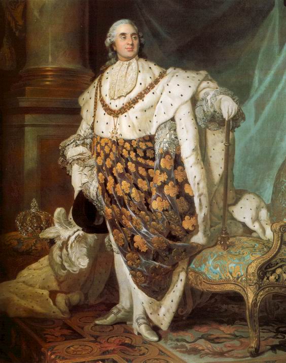 Louis XVI en habit de sacre, peinture de Joseph-Siffred Duplessis – Musée Carnavalet, Paris.