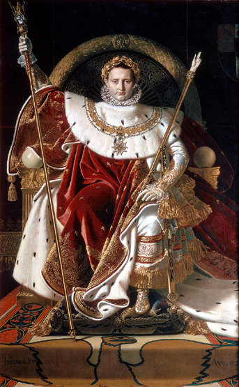 Sa Majesté l'Empereur sur son trône. Tableau d'Ingres