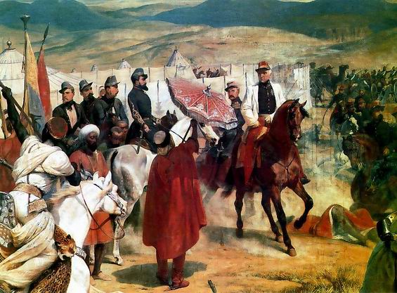 Bataille de l'Isly, détail du tableau d'Horace Vernet